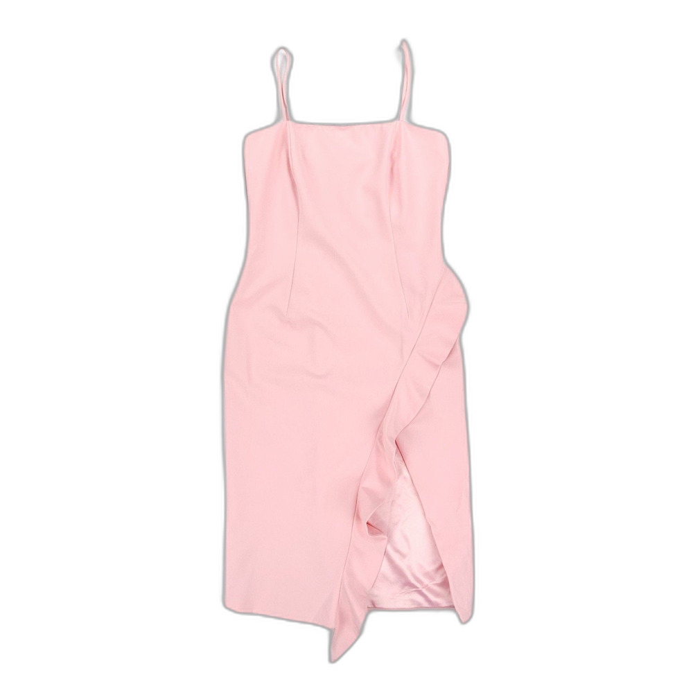 NWT Bardot Carmelle Square Neck Ruffled Midi Dress Feminine Coquette French Girl